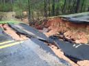 Flooding in Louisiana has washed out some roads; others remain flooded and closed. [Courtesy Bossier Parish Sheriff's Office]